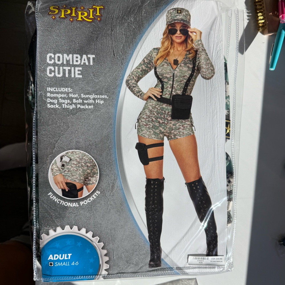 Spirit Halloween Camouflage Combat Cutie Costume